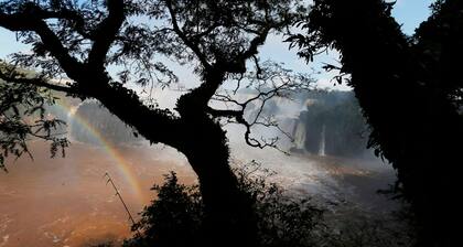 Las Cataratas del Iguazú vistas desde el lado argentino del río, en Puerto Iguazú