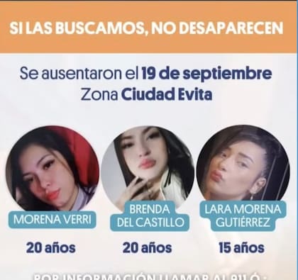 Las chicas habían sido vistas por última vez el viernes pasado