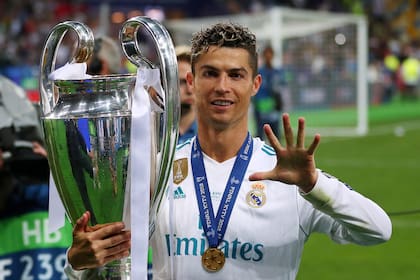 Las cinco "orejonas" de Cristiano Ronaldo entre Real Madrid (4) y Manchester United (1)