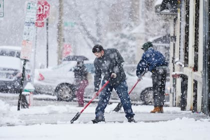 Las ciudades y estados donde se espera caída de nieve en los próximos días en EE.UU. (AP Foto/Matt Rourke, Archivo)