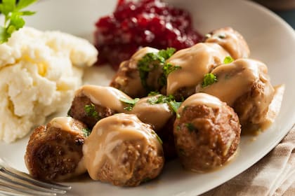 Las clásicas albóndigas suecas o Köttbullar