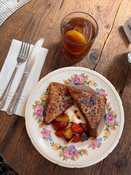 Las clásicas tostadas francesas con frutas