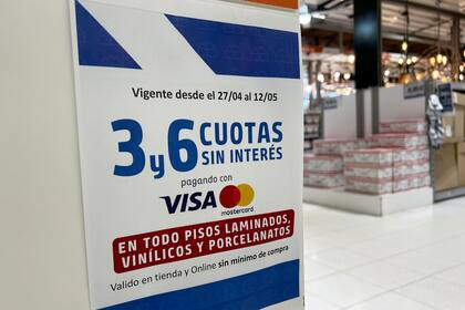 Las compras en cuotas vienen creciendo en los supermercados