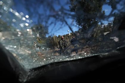 Las consecuencias de un ataque con cohetes desde Líbano al norte de Israel. EPA-EFE