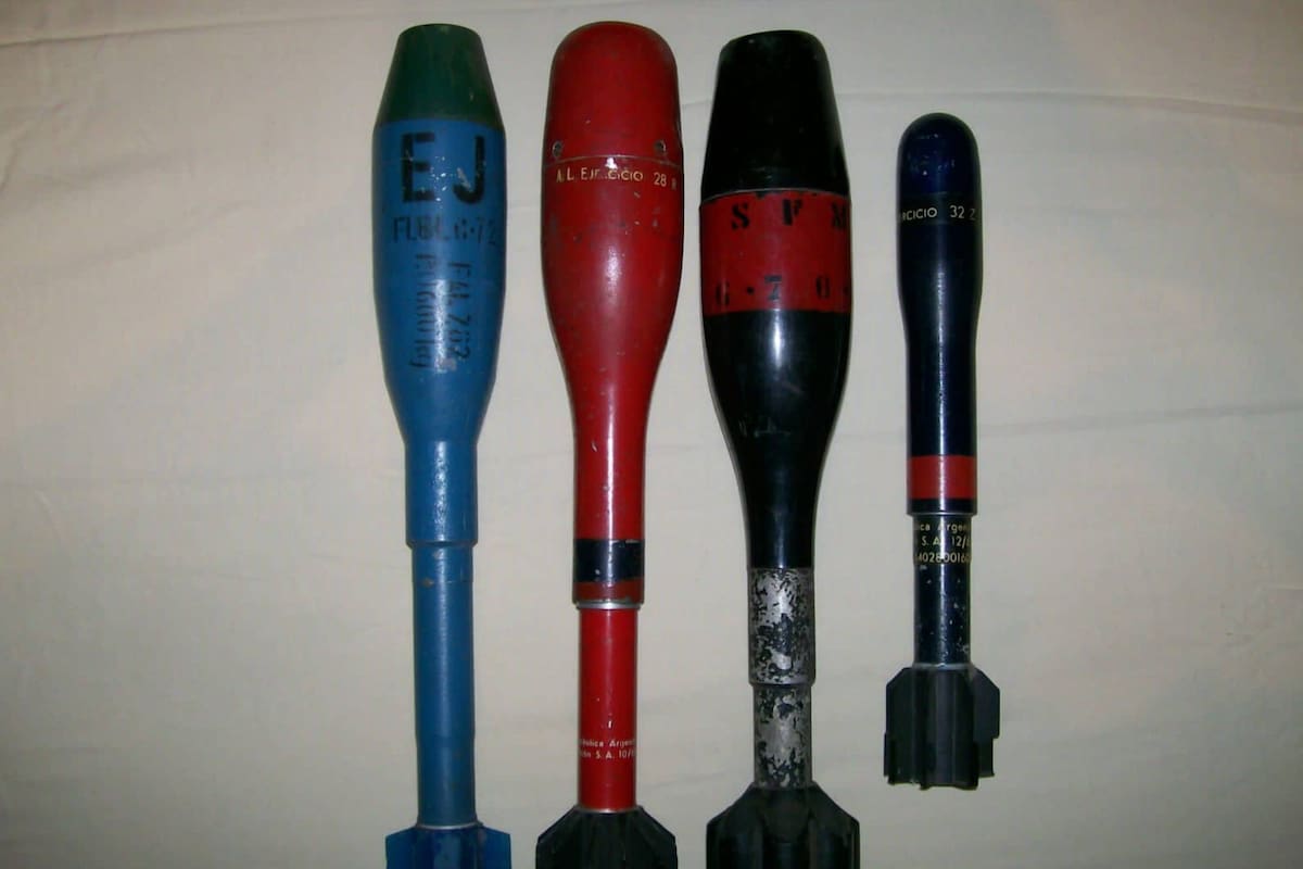 Las cuatro granadas de fusil halladas en el departamento de Palermo de la familia Mochkovsky, fundadora de la tradicional casa de juegos electrónicos Sacoa