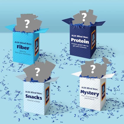 Las cuatro opciones de cajas misteriosas que lanzó Aldi en EE.UU.