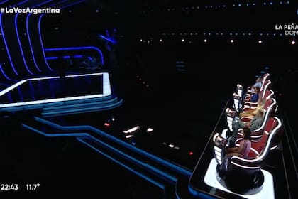 Las cuatro sillas de los coaches se dieron vuelta antes de que el participante de La Voz Argentina comenzara a cantar