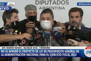 Las declaraciones de Mario Negri tras rechazar el proyecto de ley de presupuesto