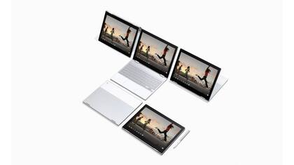 Las diferentes posiciones de la Pixelbook, un dispositivo convertible