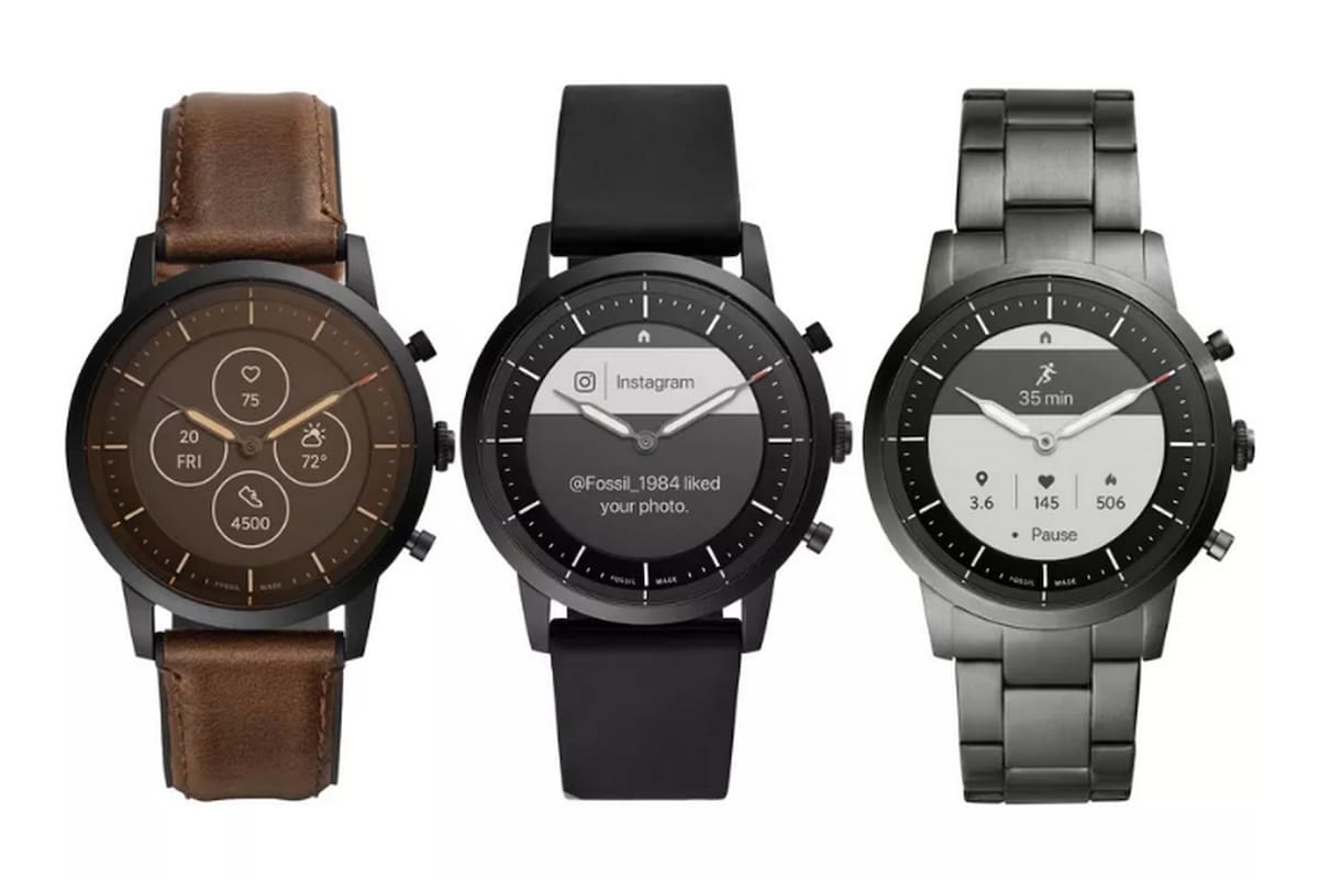 Las diferentes versiones del Hybrid HR, el reloj inteligente que integra una pantalla monocromática Always-on de bajo consumo y una autonomía de dos semanas con una sola carga