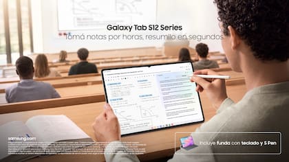 Las dimensiones de las nuevas Tab S12 están pensadas para el multitasking avanzado.
