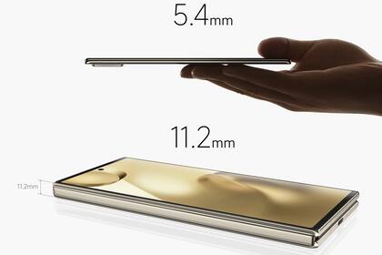Las dimensiones del Xiaomi Mix Fold2 cuando está abierto y cuando está cerrado