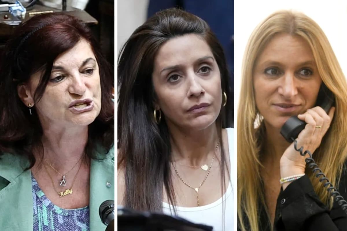 Las diputadas Kelly Olmos, Agustina Propato y Florencia Carignano
