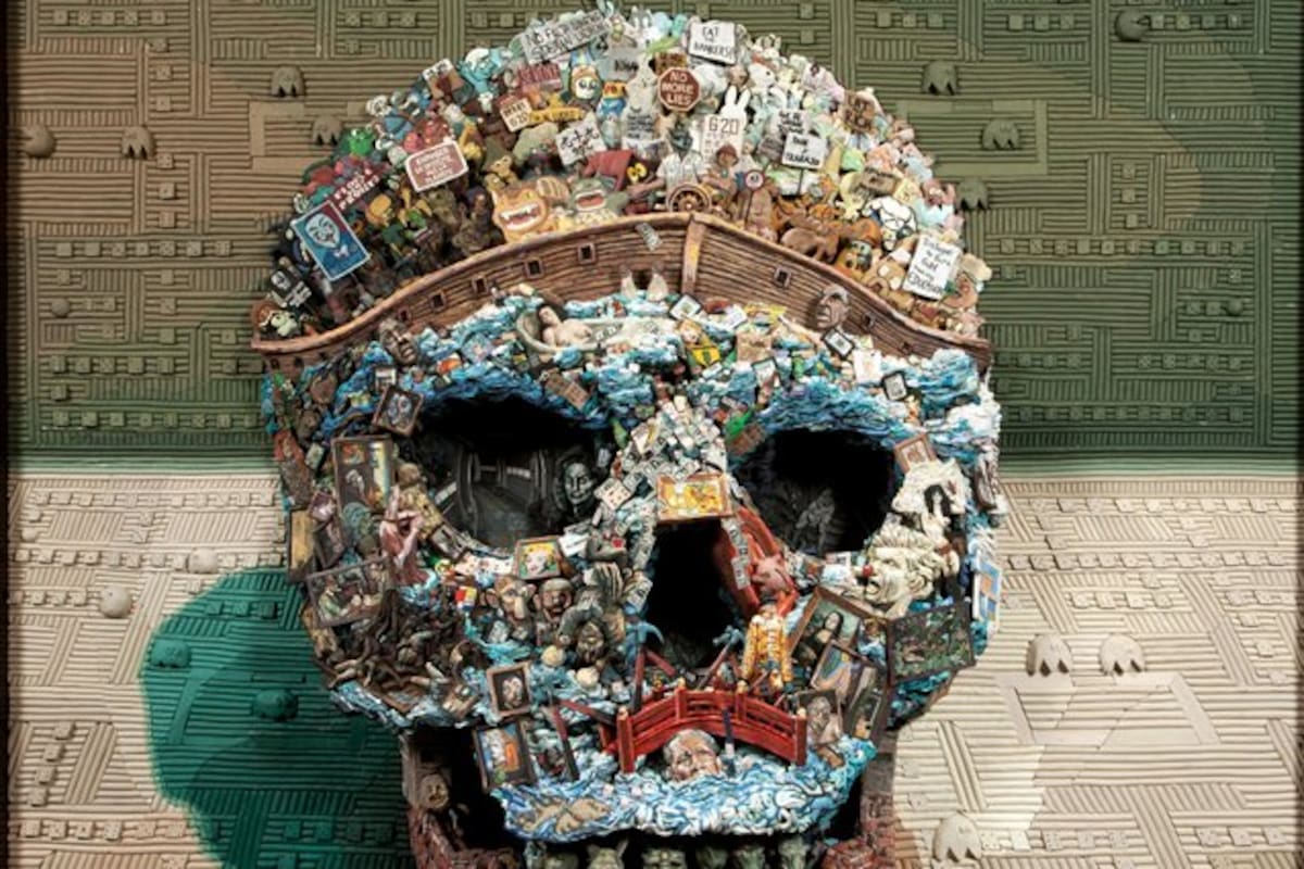 Las doce calaveras que realizó Mondongo ya están en manos de coleccionistas