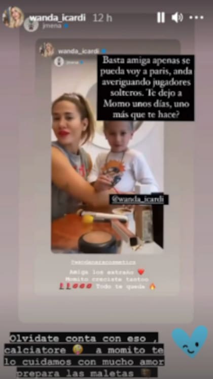Las dos amigas intercambiaron mensajes en las redes sociales. Fuente: Instagram