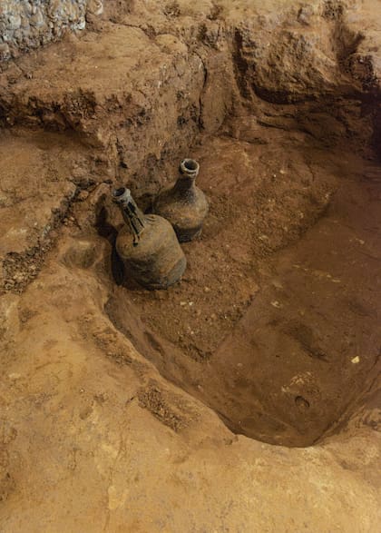 Las dos botellas del siglo XVIII estaban intactas