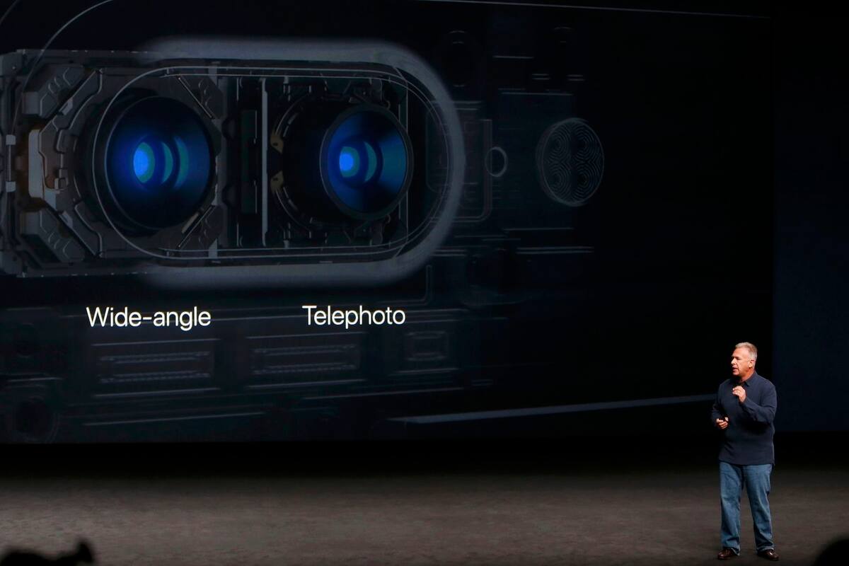 Las dos cámaras del iPhone 7 Plus