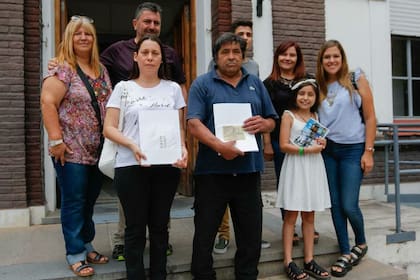 Las dos familias se juntaron a recordar