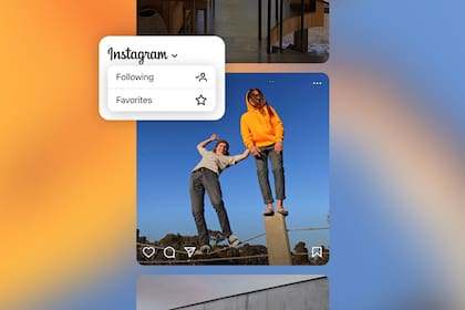 Las dos nuevas opciones que incorpora Instagram: ver lo que publicaron todas las cuentas que seguimos (sin agregados propuestos por la compañía) o hasta 50 cuentas favoritas