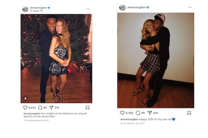 Las dos primeras fotos públicas de la pareja, durante el inicio de su relación