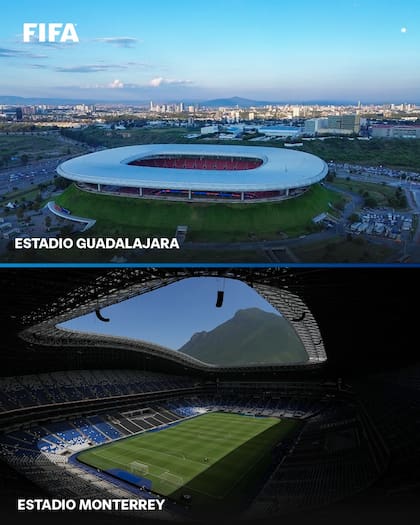 Las dos sedes en México elegidas por la FIFA para partidos de repechaje intercontinental y de la Copa del Mundo 2026 (Facebook/FIFA)