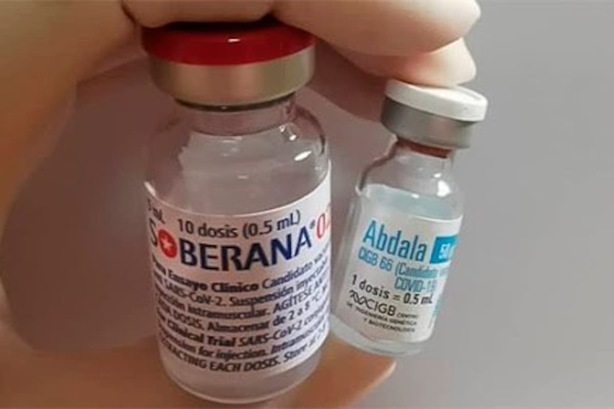 Las dos vacunas desarrolladas en laboratorios cubanos, Soberana 02 y Abdala