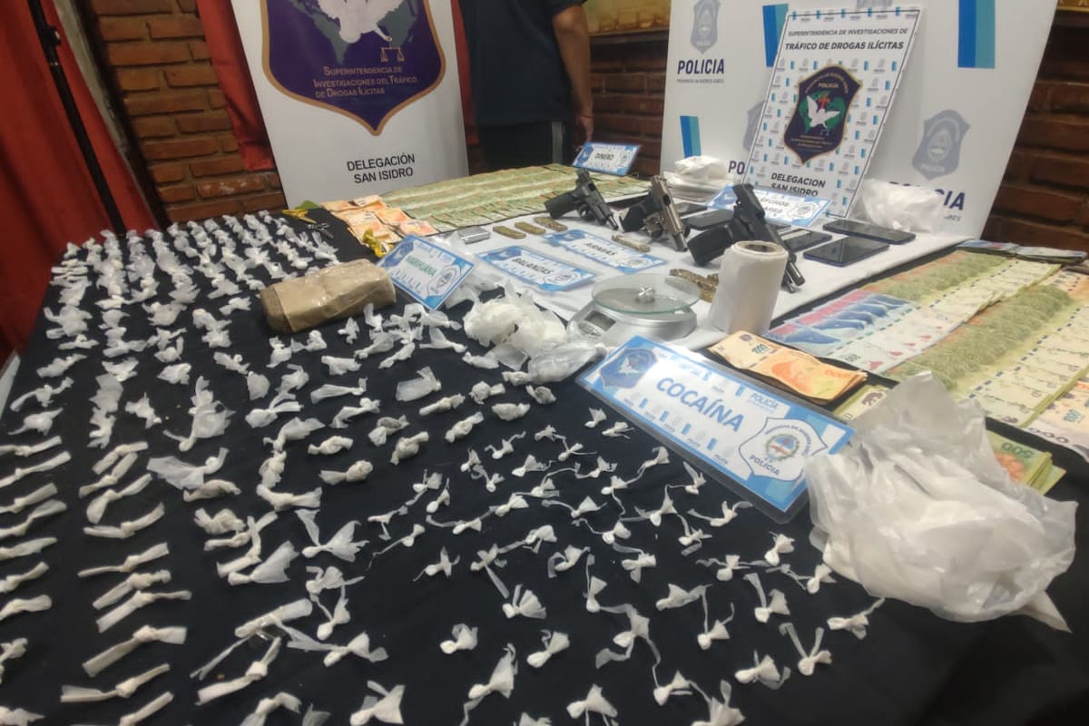 Las dosis de droga secuestradas estaban listas para vender