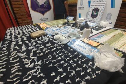 Las dosis de droga secuestradas estaban listas para vender