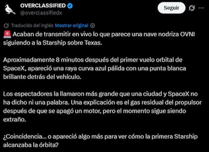Las dudas se instalaron en redes sociales por la presencia del supuesto OVNI