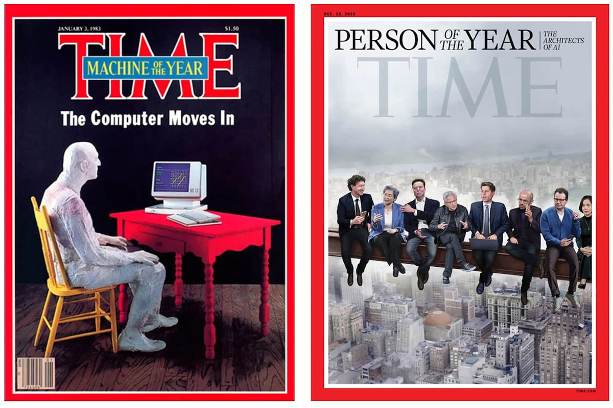 Las ediciones en las que Time eligió como "personas del año" a objetos (la PC) e instrumentos (la IA) generaron polémica
