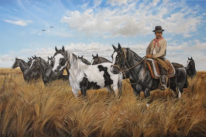 Las efemérides del 6 de diciembre incluyen al Dia Nacional del Gaucho, entre otros eventos ocurridos en este día (En foto: “Atentos al grito del chajá” de Francisco Madero)