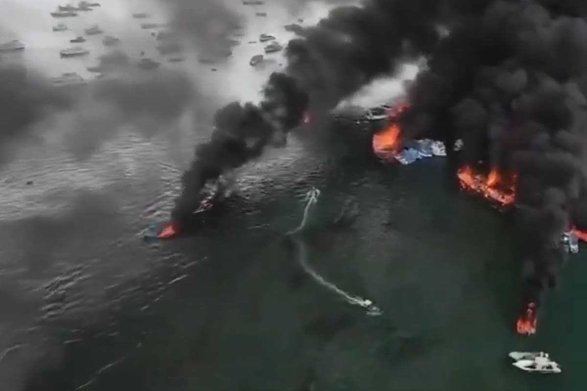 Las embarcaciones en el puerto
