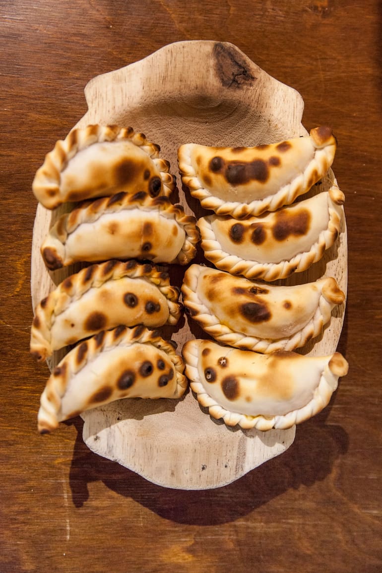 Las empanadas de El Bodegón de San Lorenzo, en Salta.