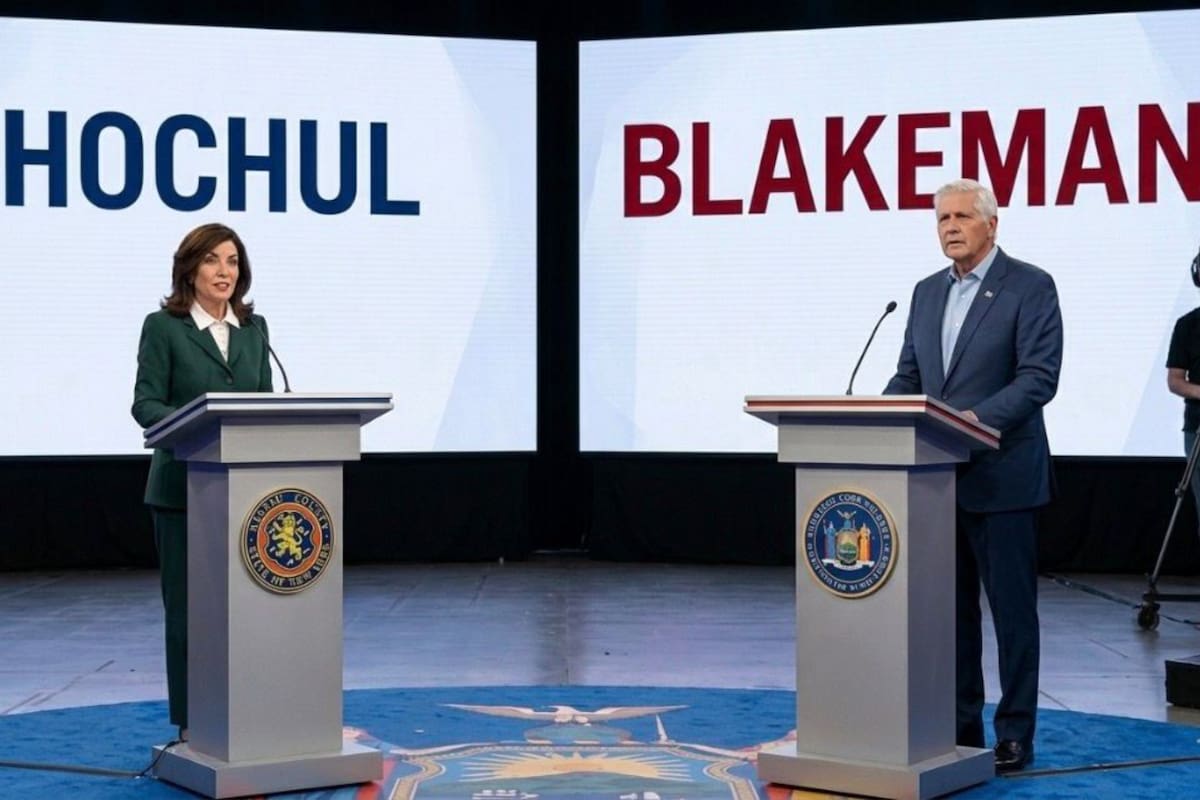 Las encuestas revelan que la actual mandataria demócrata Kathy Hochul aventaja al republicano Bruce Blakeman con una distancia de 16,5 puntos