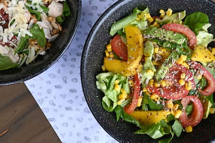 Las ensaladas sorprenden por la diversidad de ingredientes