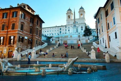 Las escaleras de la Plaza de España del siglo XVIII, uno de los emblemas de Roma