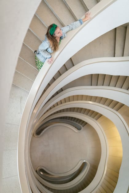 Las escaleras helicoidales –donde la persona que sube no puede encontrarse con quien baja– son uno de sus grandes atractivos.