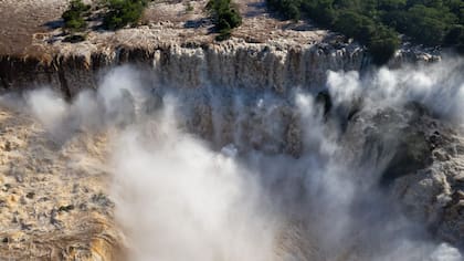 Las espectaculares imágenes de la Garganta del Diablo, tomadas desde el aire