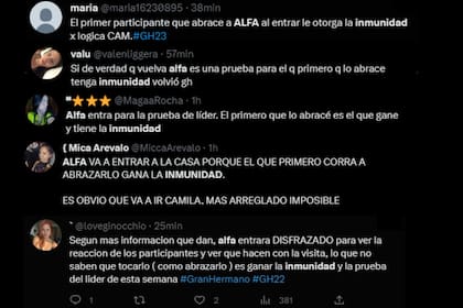 Las especulaciones no tardaron en llegar en Twitter (Captura Twitter)