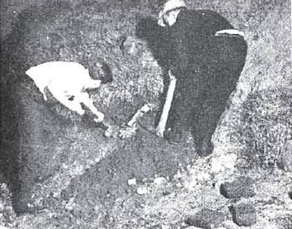 Las excavaciones hechas luego de la estafa de Scardulla