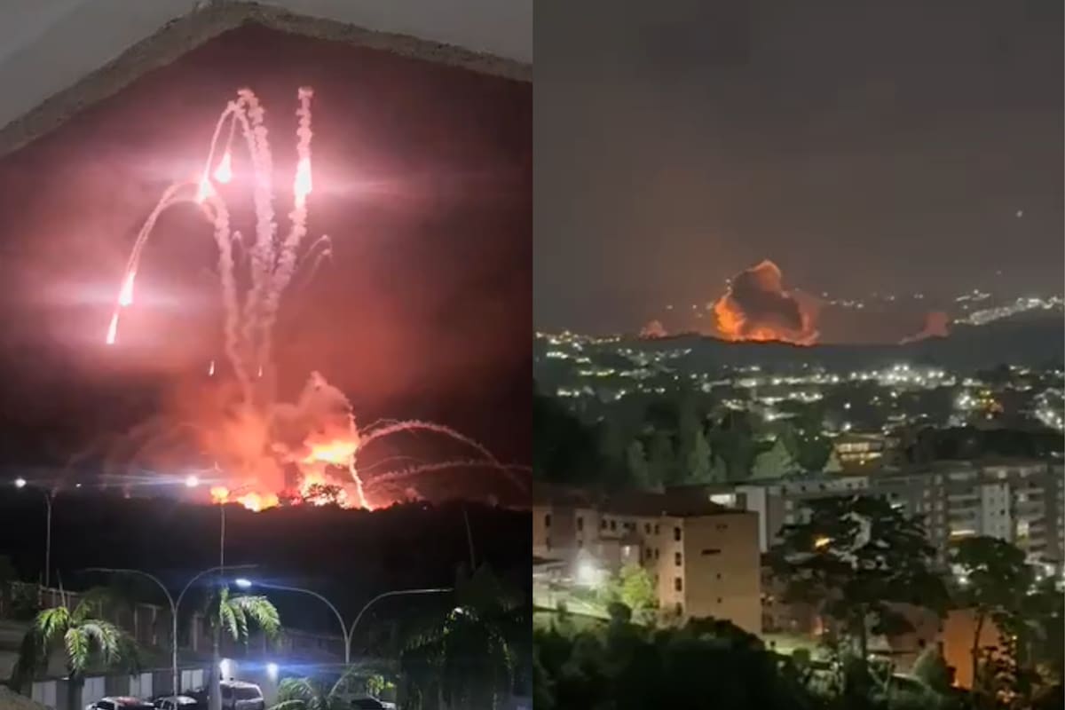 Las explosiones que se reportaron en la capital venezolana