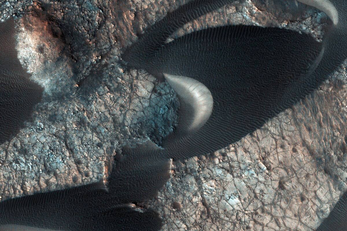 Las extrañas formas se deberían al sentido del viento