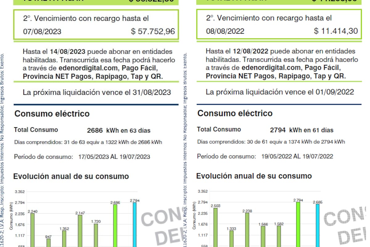 Las facturas de luz ya llegaron con aumentos de hasta 400% en junio