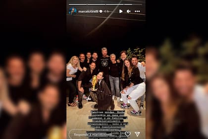 Las familias Messi y Tinelli se reunieron en la casa del conductor (Foto Instagram @marcelotinelli)