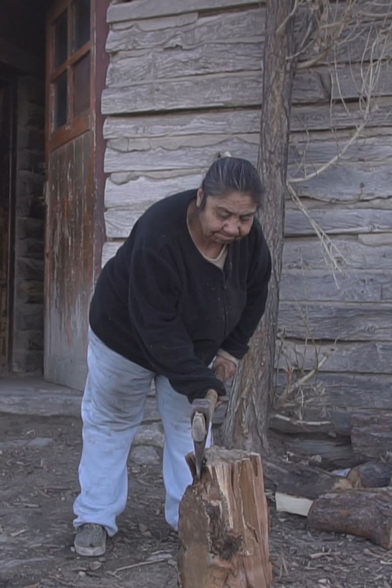 Las familias que viven en el campo no tienen gas. Sobreviven con leña