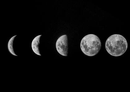 Las fases lunares y su efecto en el cuidado capilar (Unsplash/Arnold Rodrigues)