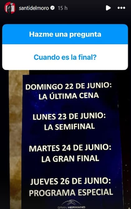 Las fechas de finalización de Gran Hermano