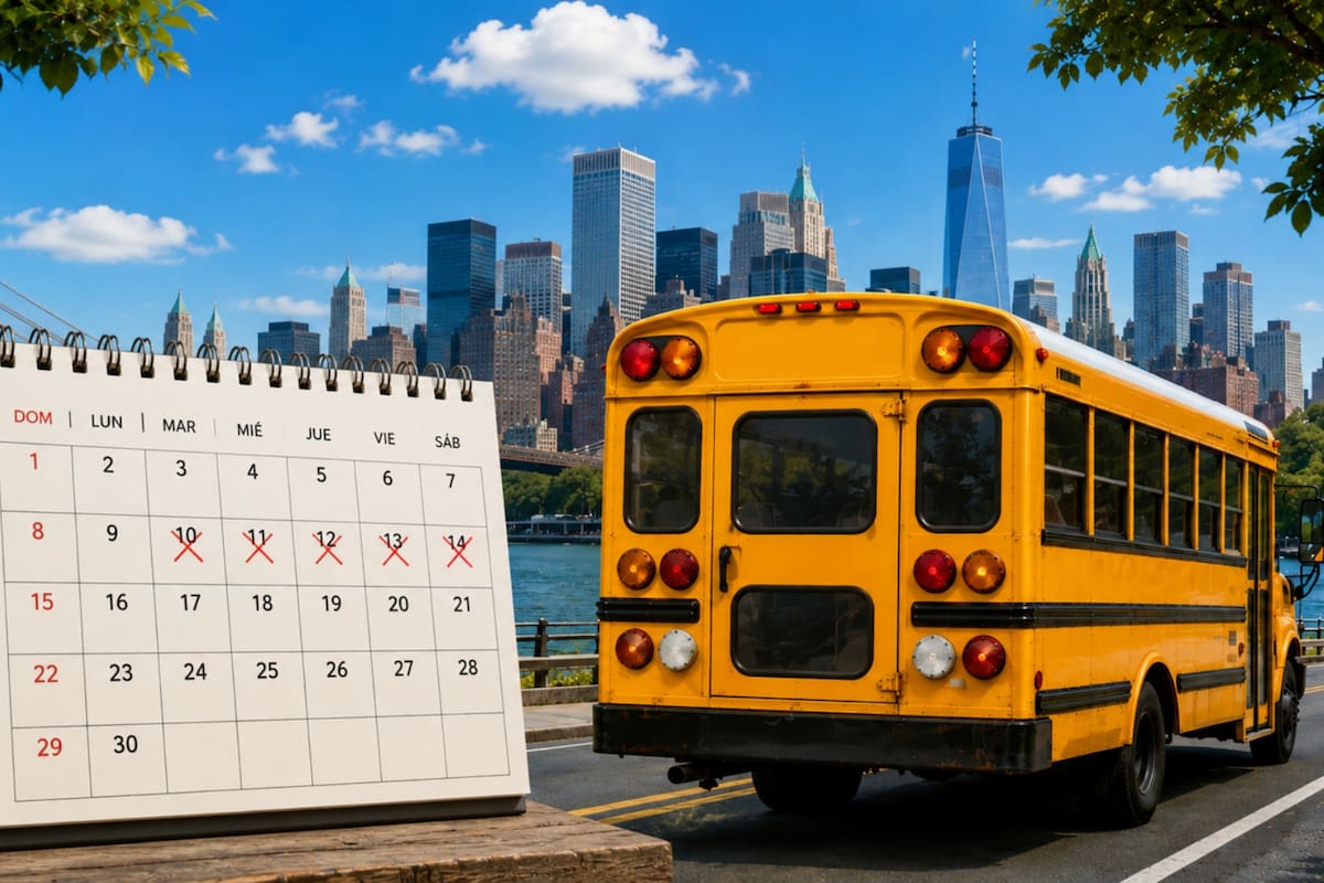 Las fechas establecidas en los distintos distritos escolares de Nueva York para el fin de clases del ciclo 2025/2026