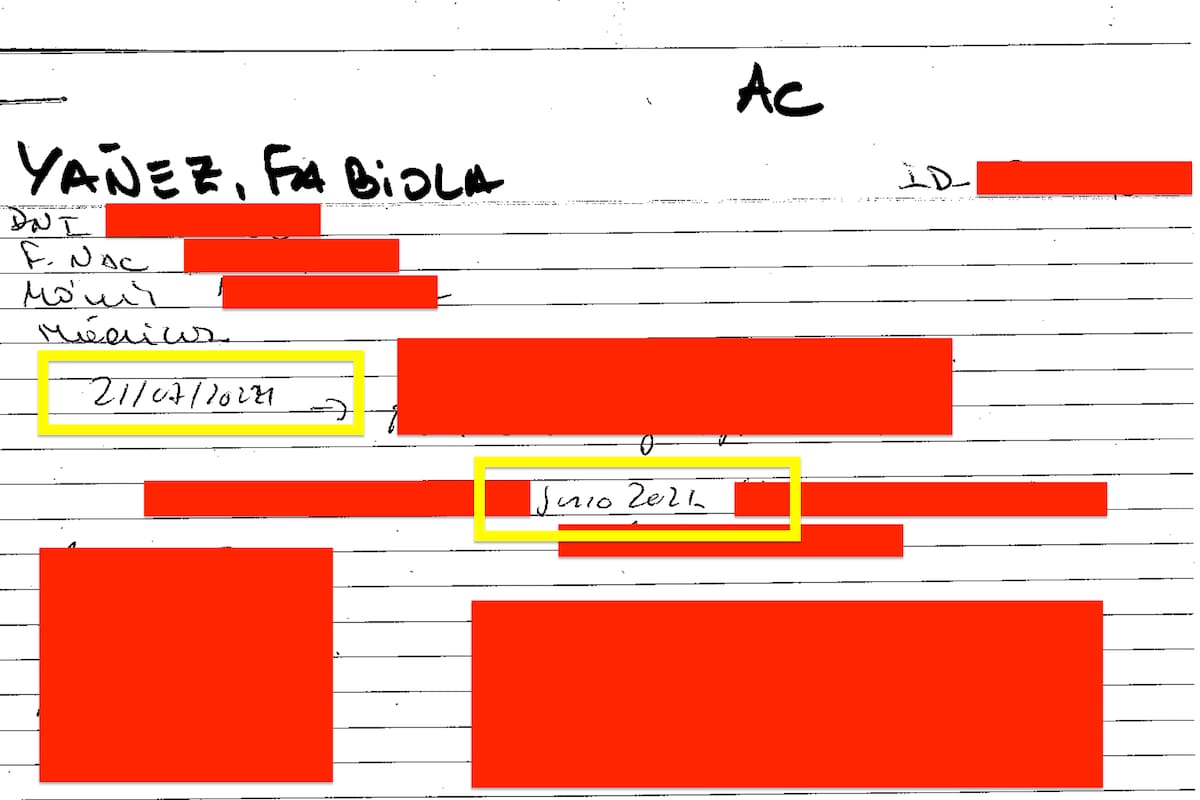 Las fichas de Fabiola Yañez