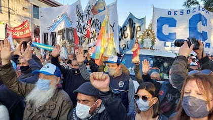 Las figuras religiosas fueron protagonistas de la marcha
